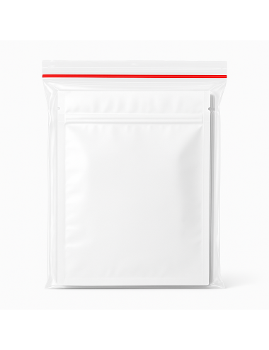 Bolsa Mylar Blanca, L,  14...