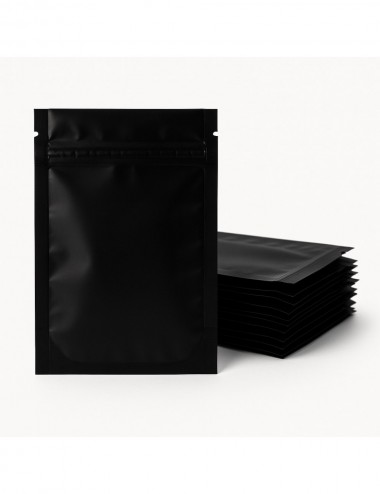 Bolsa Mylar Negra XS | 11,2×7,5 cm | Child-Proof | Pack 50 Unidades