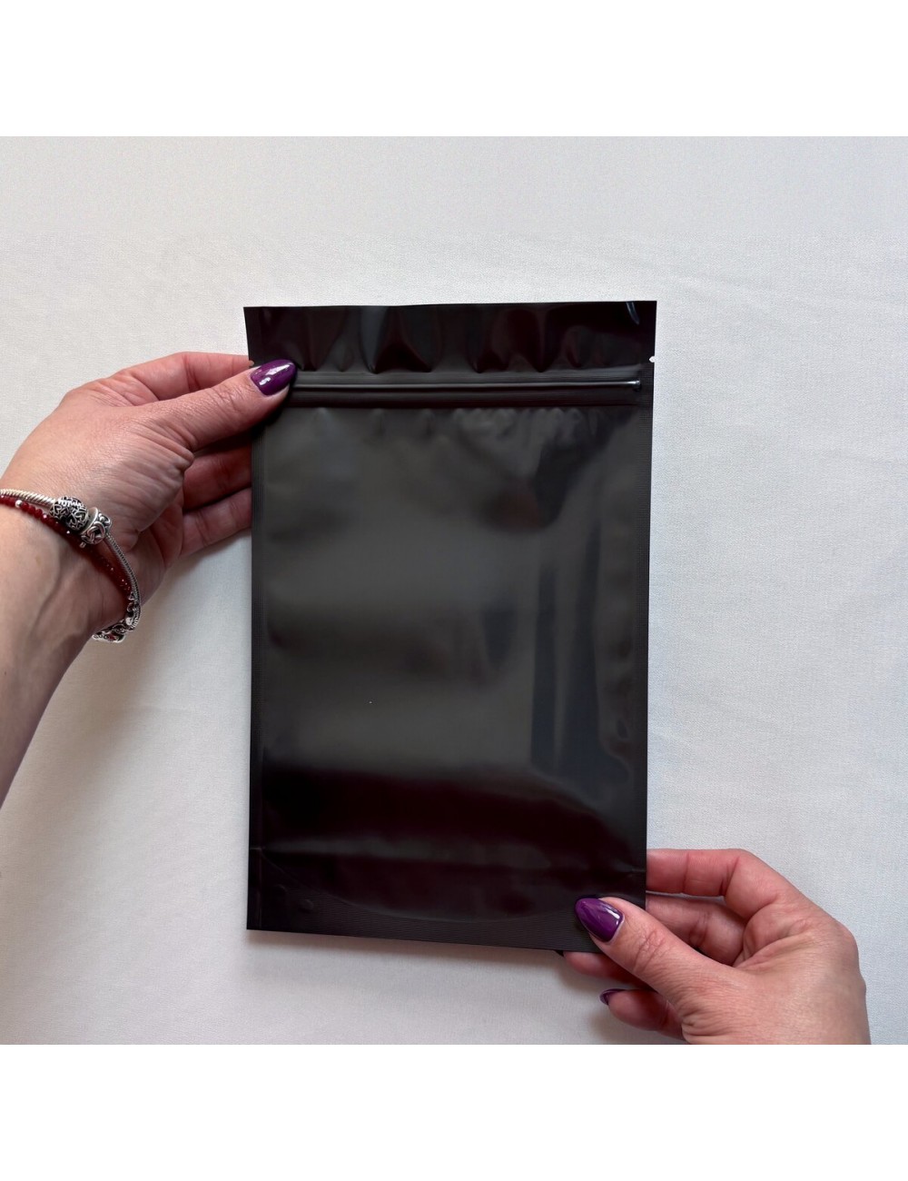 Bolsa Mylar Grafito XL | 15×23,5 cm | Pack 50 Unidades
