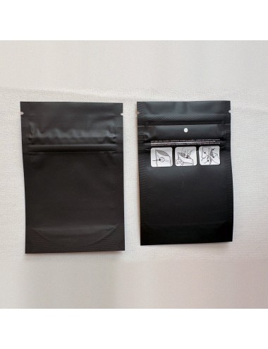 Bolsa Mylar Negra XS | 11,2×7,5 cm | Child-Proof | Pack 50 Unidades