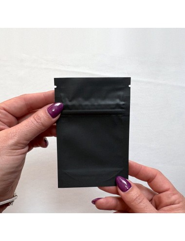 Bolsa Mylar Negra XS | 11,2×7,5 cm | Child-Proof | Pack 50 Unidades